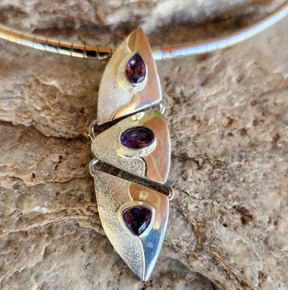 Sterling Silver AMETHYST Necklace
